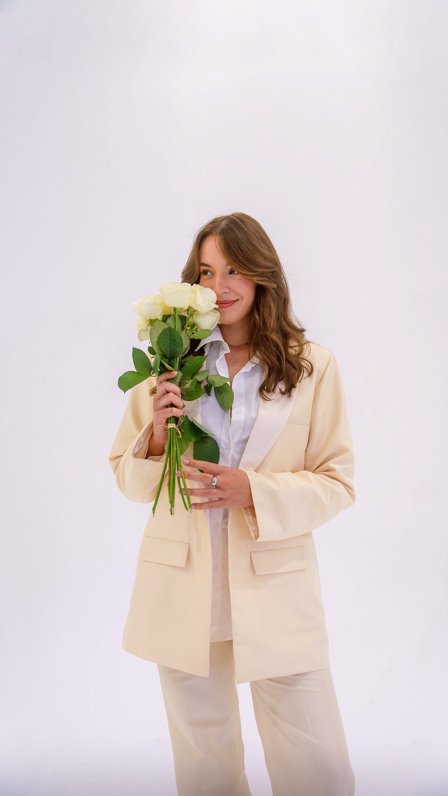 Blazer oversize Kabeerah offwhite