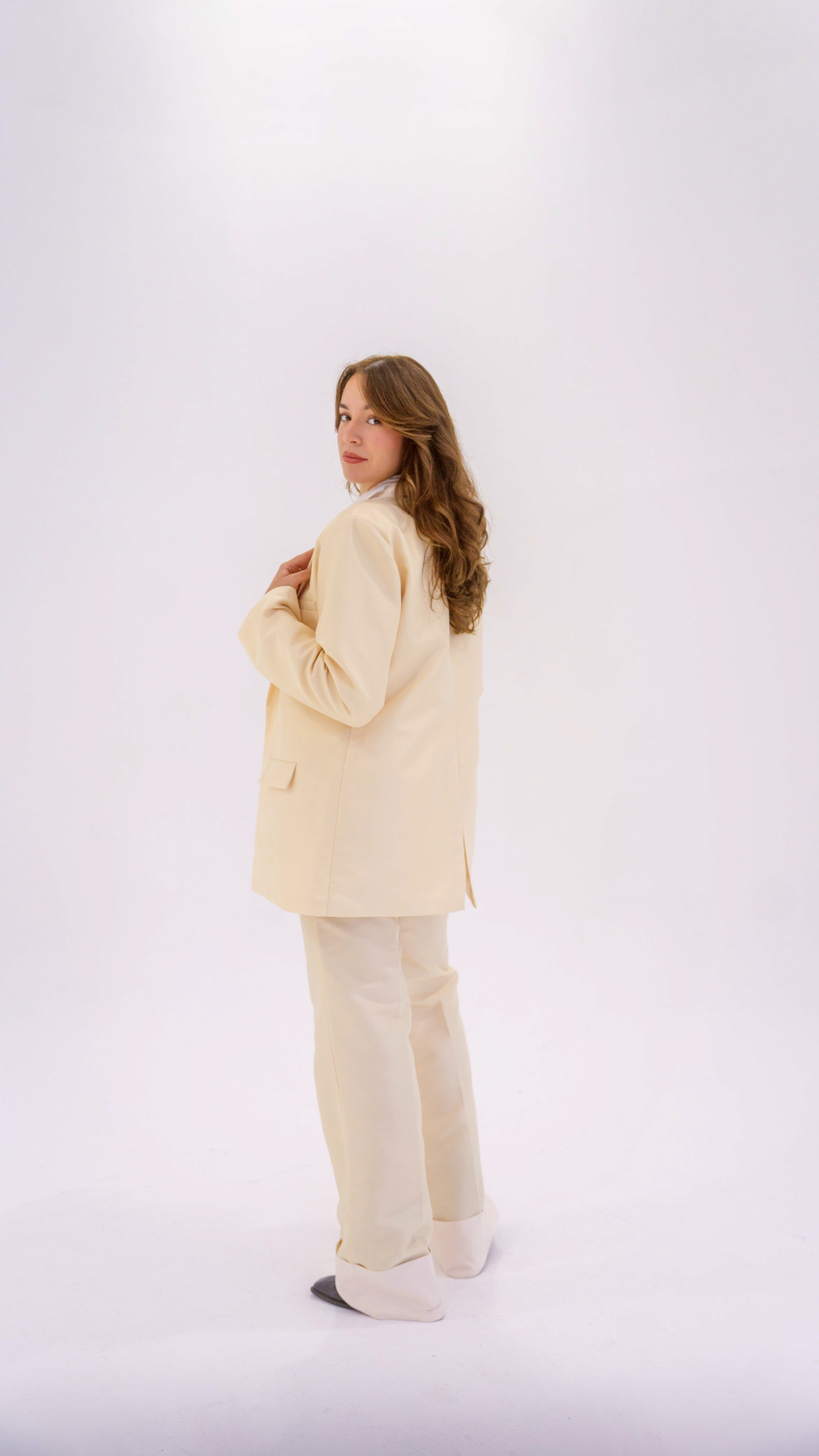 Blazer oversize Kabeerah offwhite