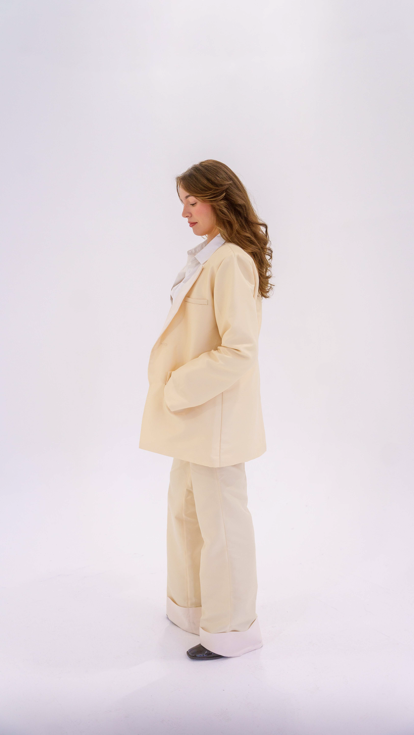 Blazer oversize Kabeerah offwhite