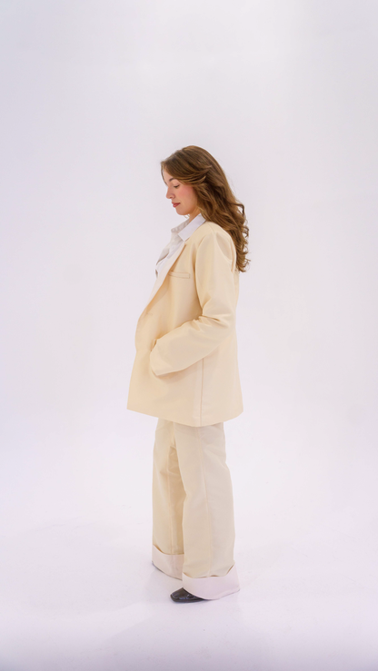 Blazer oversize Kabeerah offwhite