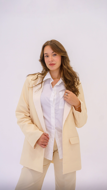 Blazer oversize Kabeerah offwhite