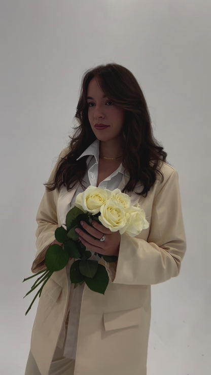 Blazer oversize Kabeerah offwhite